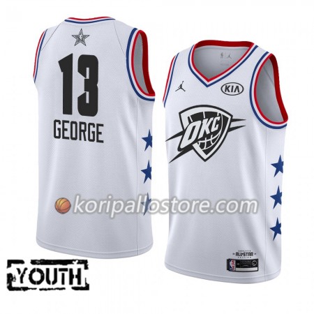 Oklahoma City Thunder Paul George 13 2019 All Star Jordan Brand Valkoinen Lasten Pelipaidat Swingman